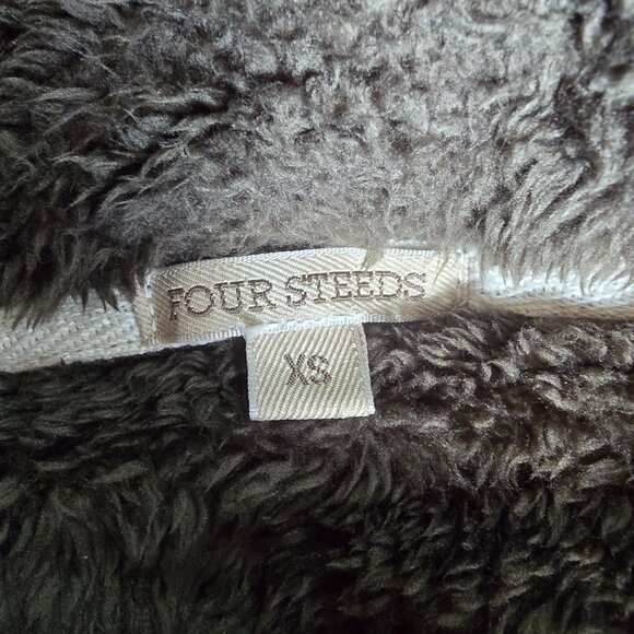 Four Steeds Women's Casual Sherpa Fleece Pullover 1/4 Zip Dark Hunter Green XS.‎ - Picture 4 of 4
